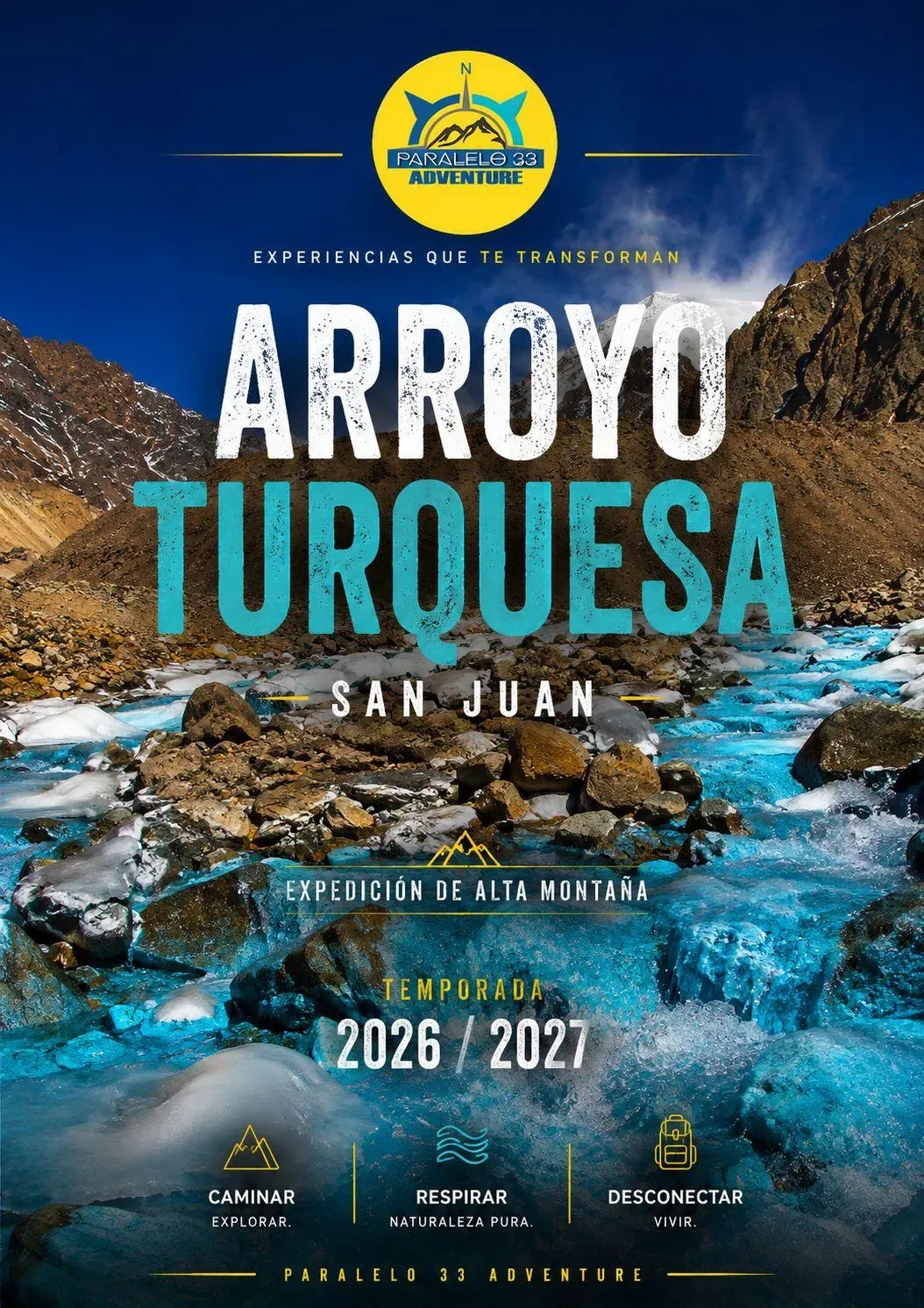 Expedición de Alta Montaña - Arroyo Turquesa